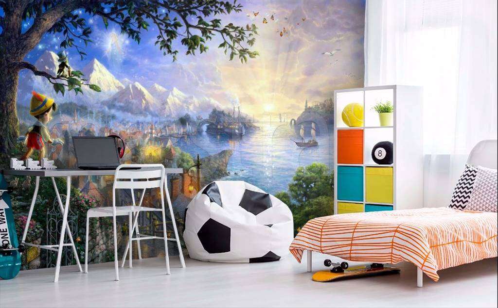 Фотообои в интерьере детская сказка  4-423 фото