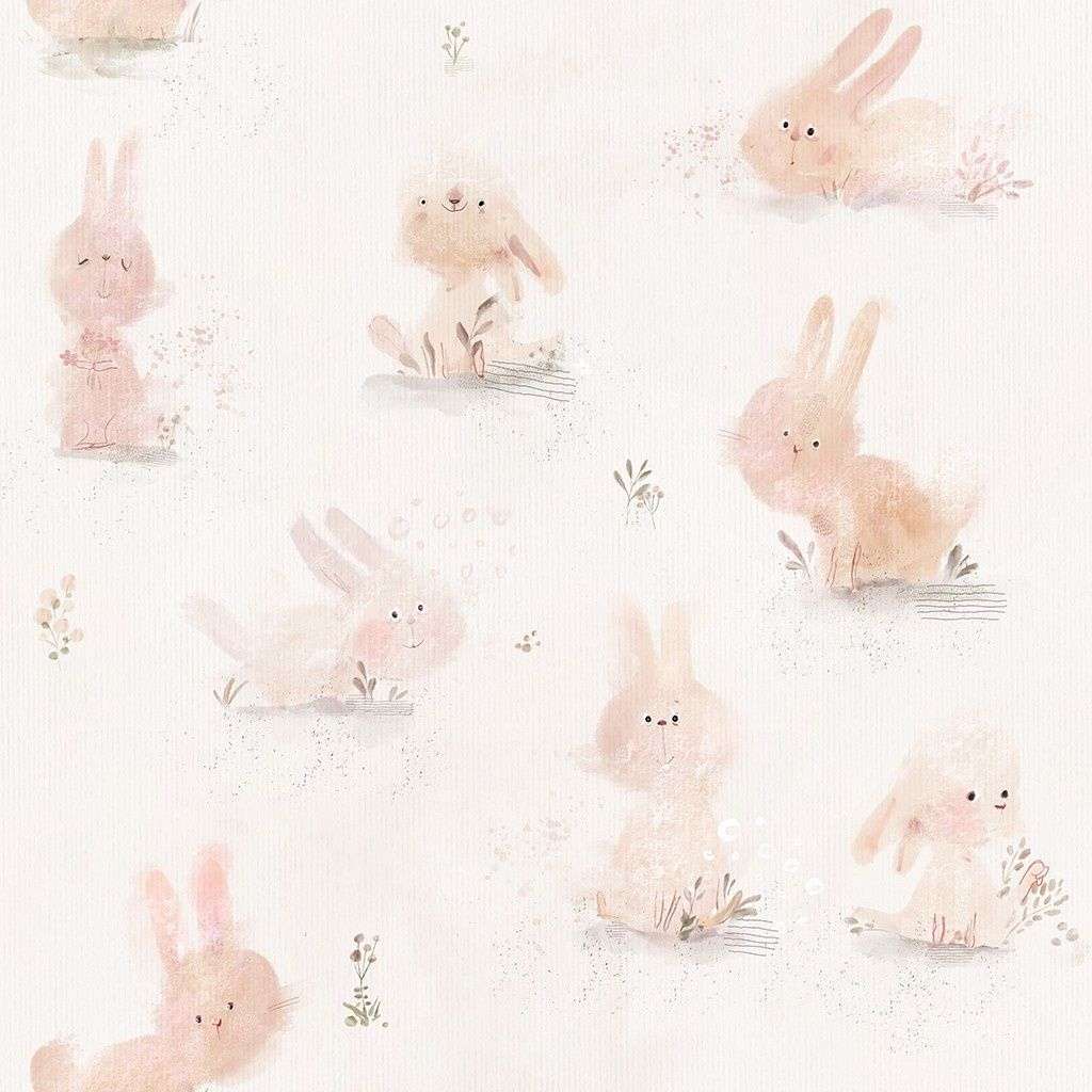 Фотообои в интерьере милые зайчата  12-1638 фото