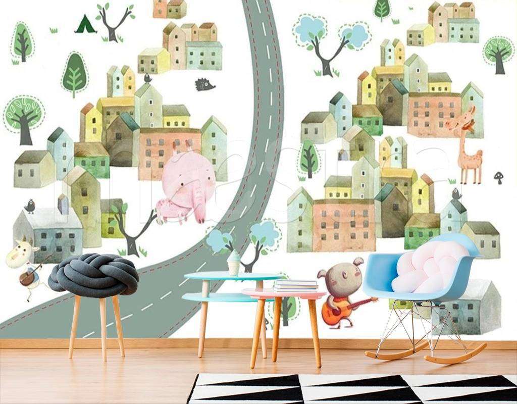 Фотообои в интерьере дорожка в город  15-267 фото