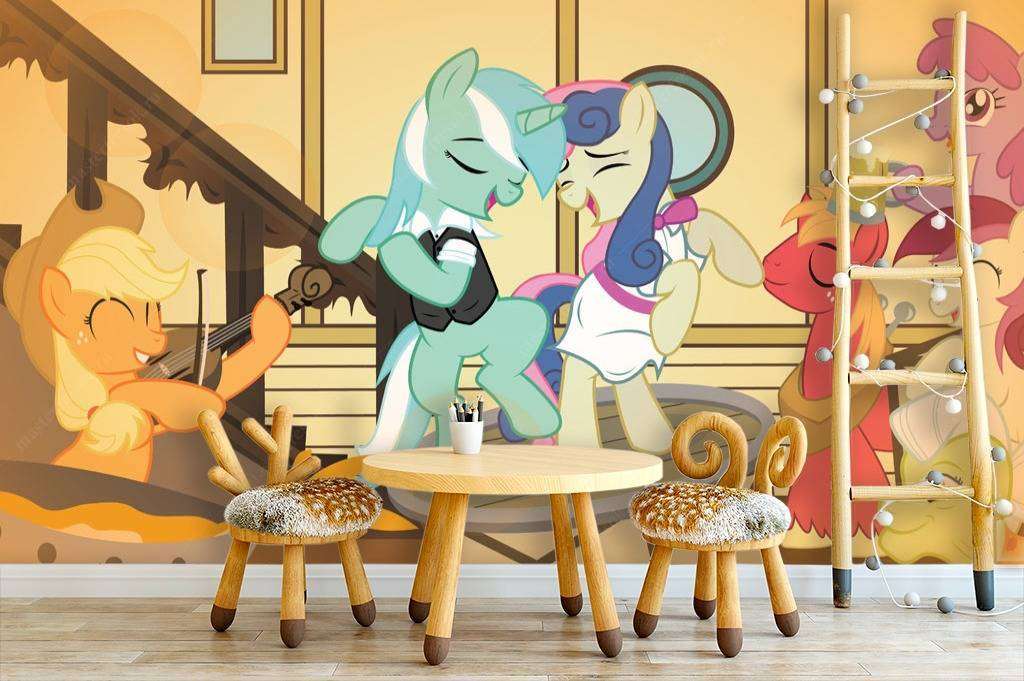 Фотообои в интерьере пони танцуют  12-607 фото