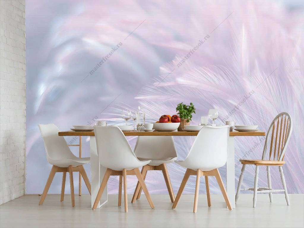 Фотообои в интерьере розовато лиловый  9-1221 фото
