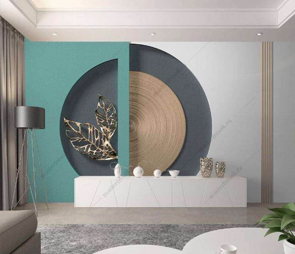 Фотообои в интерьере филигрань листочек элемент  16-072 фото