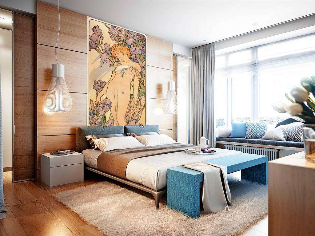 Фотообои в интерьере альфонс мариа муха – ирис  8-193 фото