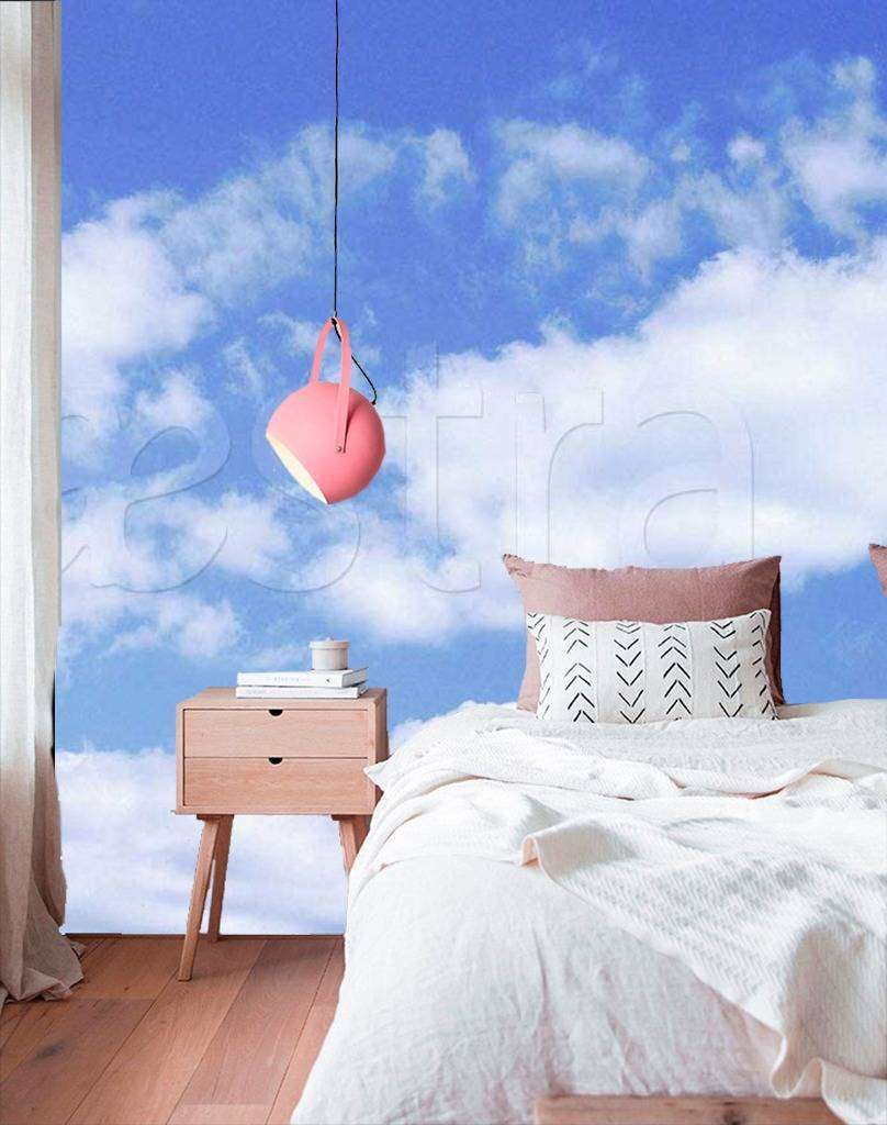 Фотообои Нежные облака и голубое небо  9-316