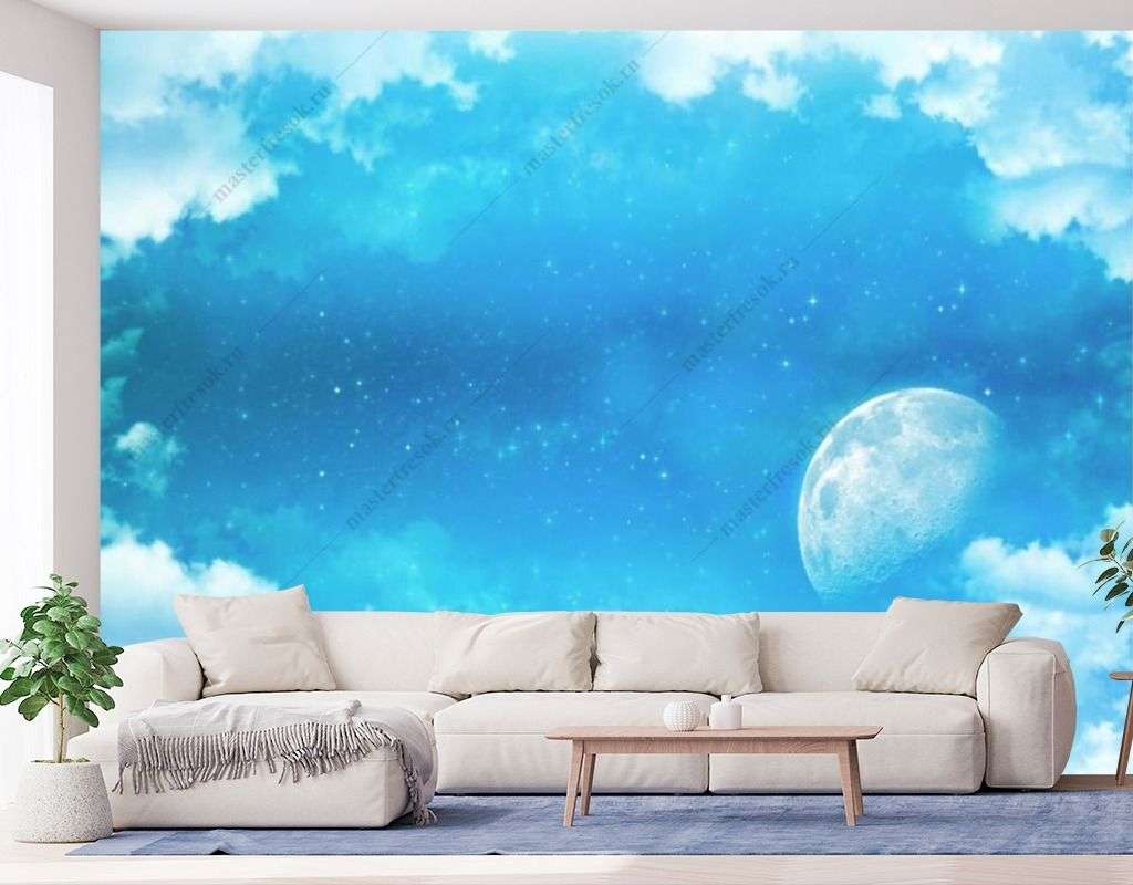 Фотообои в интерьере небо 3д  14-386 фото
