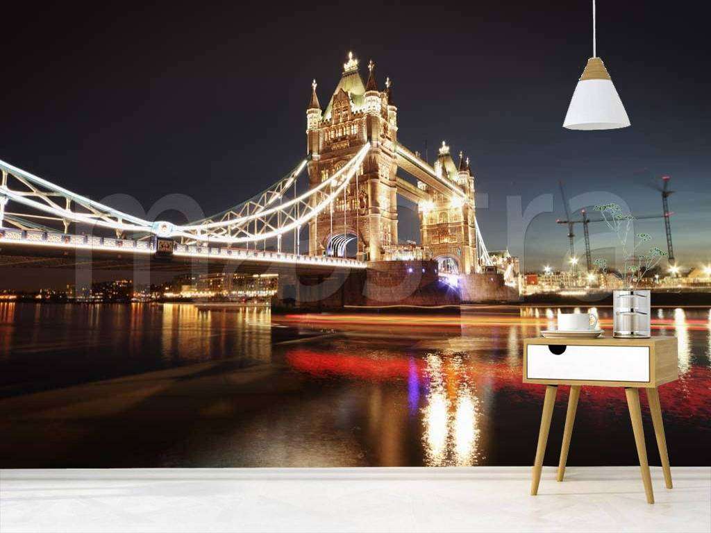 Фотообои в интерьере вечерний тауэрский мост  9-476 фото
