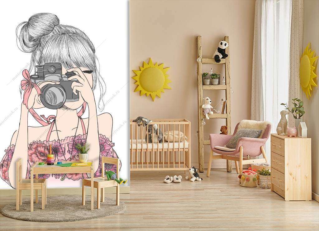 Фотообои в интерьере селфи  12-1130 фото