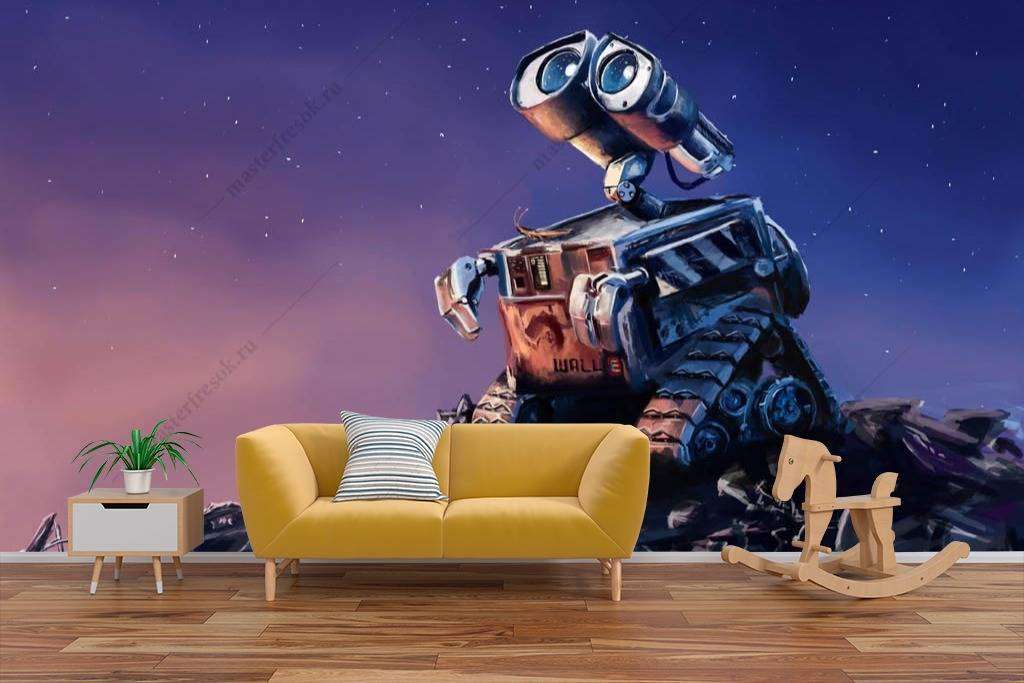 Фотообои в интерьере валли на свалке  12-1087 фото