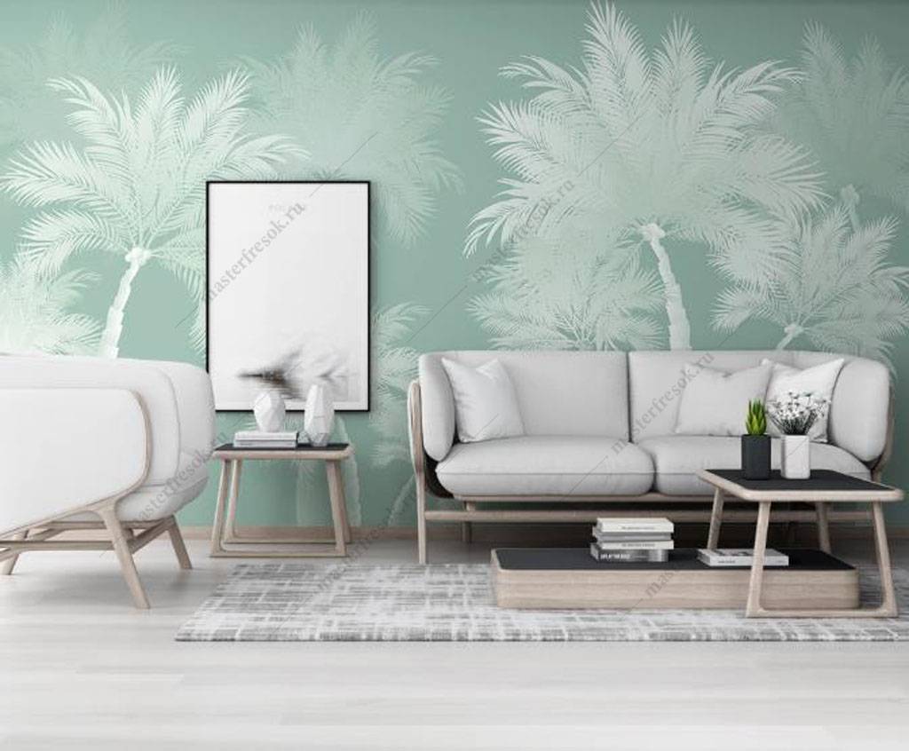 Фотообои Белая пальма  16-124
