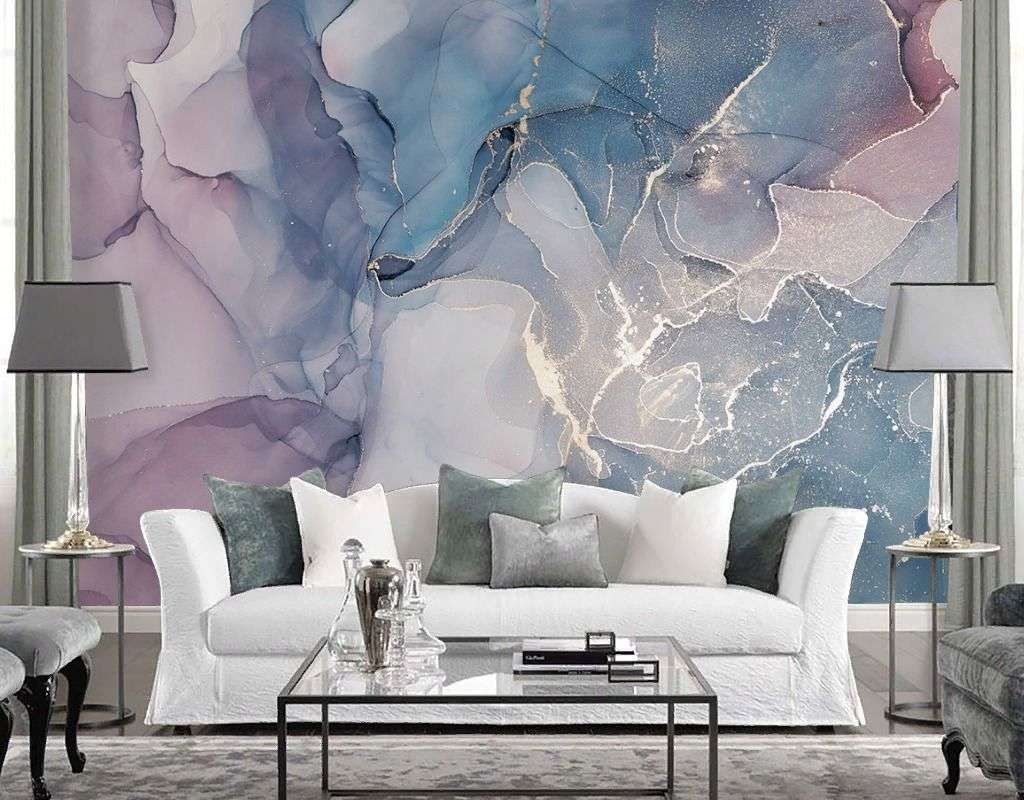 Фотообои в интерьере fluid art 01  9-1929 фото