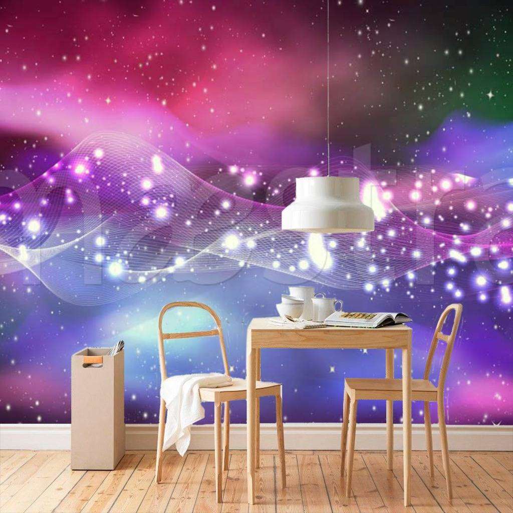 Фотообои цветная абстракция волна  4-300