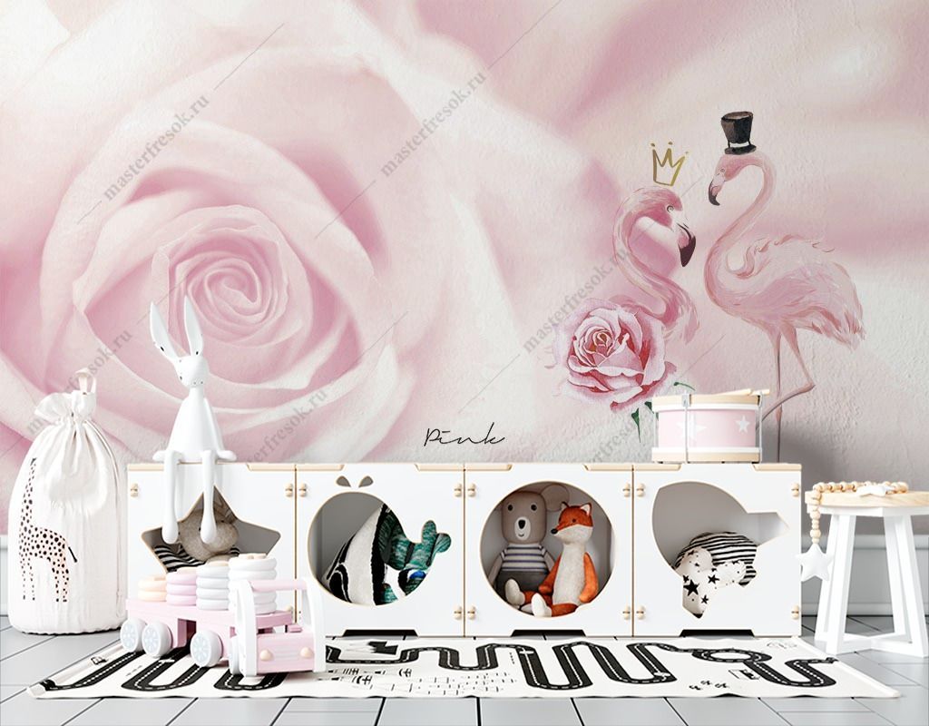 Фотообои Танцующие фламинго  14-390