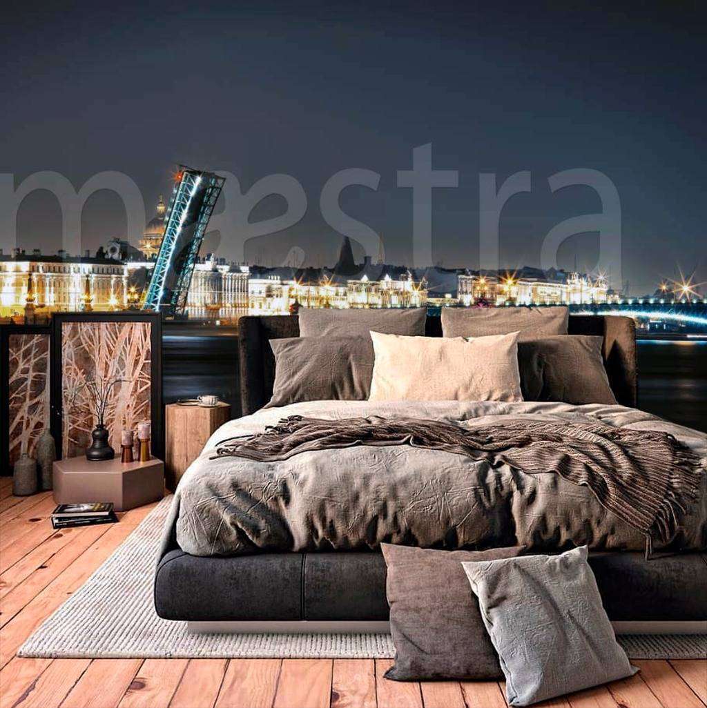 Фотообои Бесшовные обои на стену:  Разводные мосты. Артикул: 4-266  