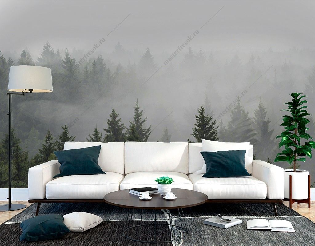 Фотообои Туман над лесом  9-1651