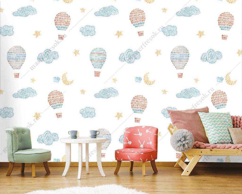 Фотообои Воздушные шары и облака  12-660