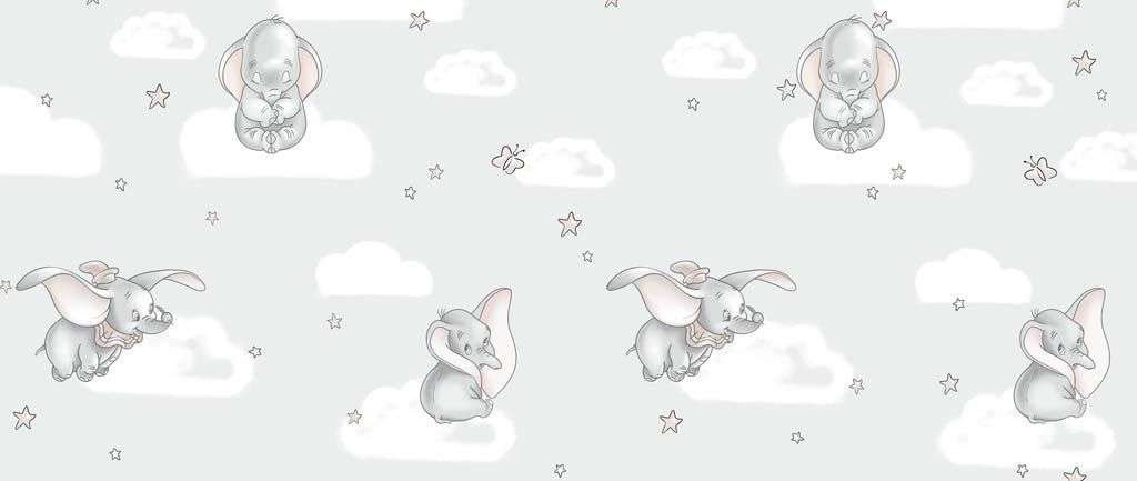 Фотообои в интерьере слоненок в облаках  14-161 фото