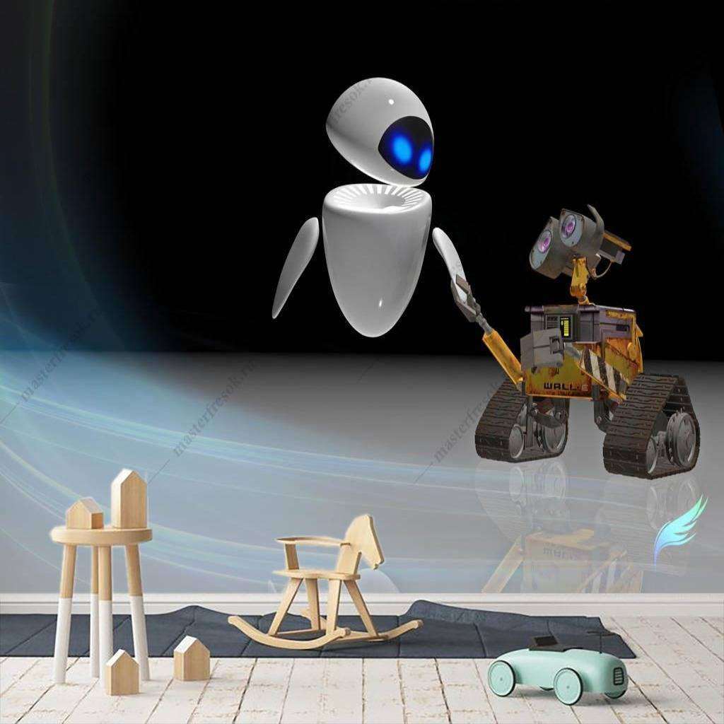 Фотообои в интерьере ева из мультика валли  12-1095 фото