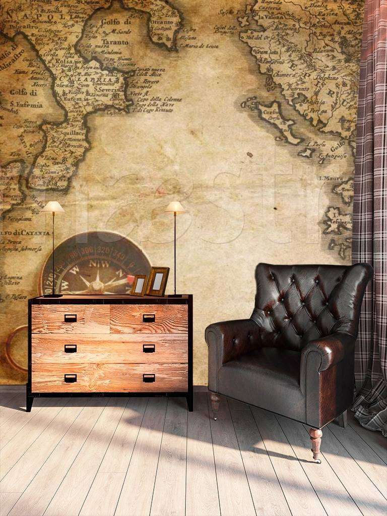 Фотообои в интерьере состаренная картинка москвы  9-428 фото