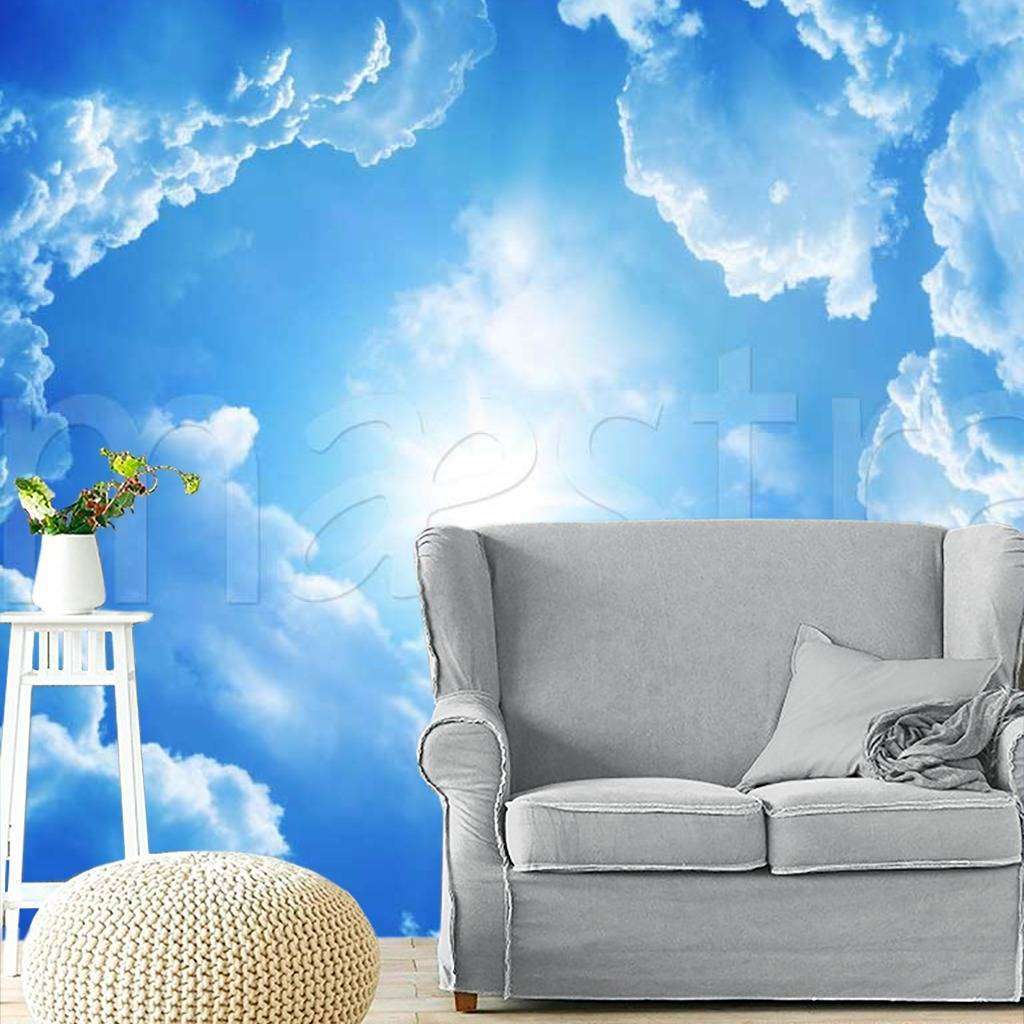 Фотообои Спокойное небо и лучи солнца  9-351