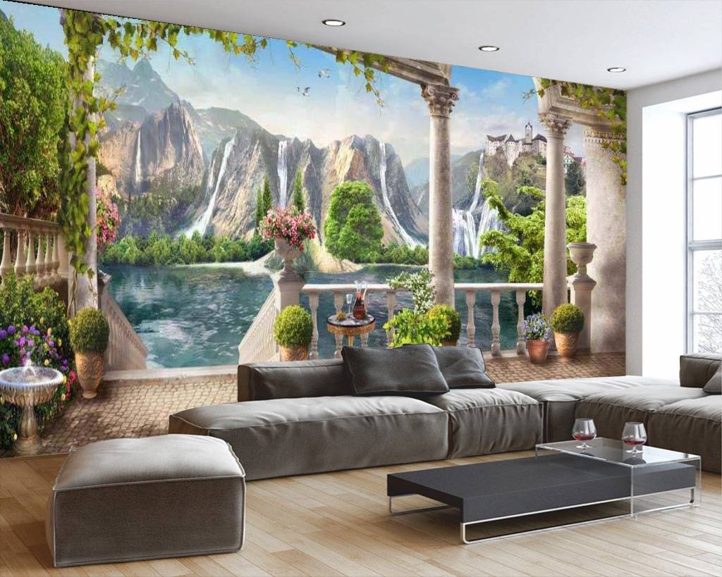 Фотообои Терраса с колоннами  17-0001