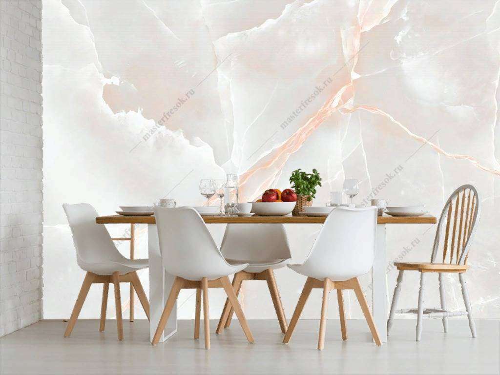 Фотообои в интерьере оникс розовый  14-117 фото