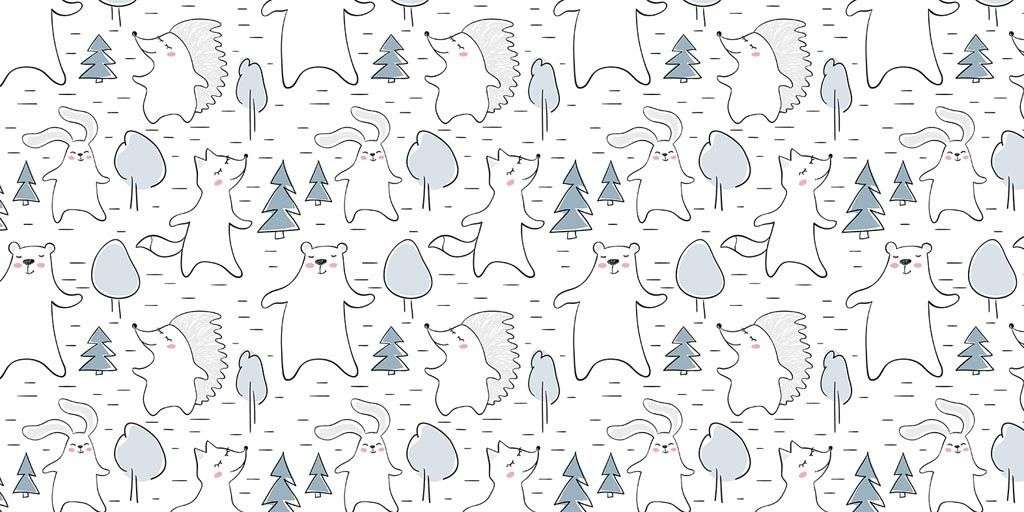 Фотообои в интерьере мишки в лесу  12-673 фото