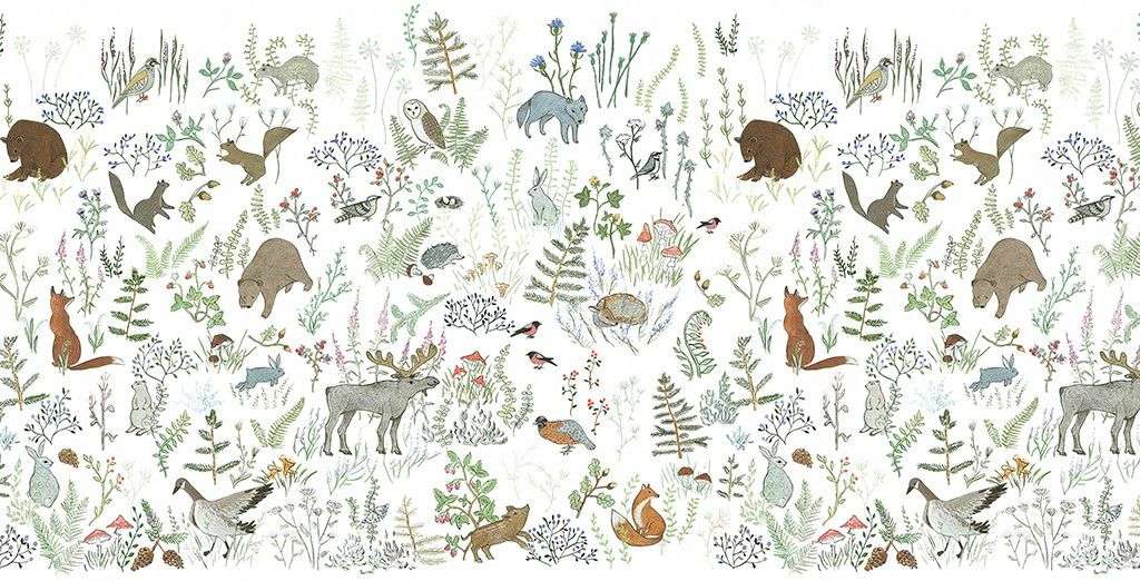 Фотообои в интерьере лесная фауна  14-632 фото