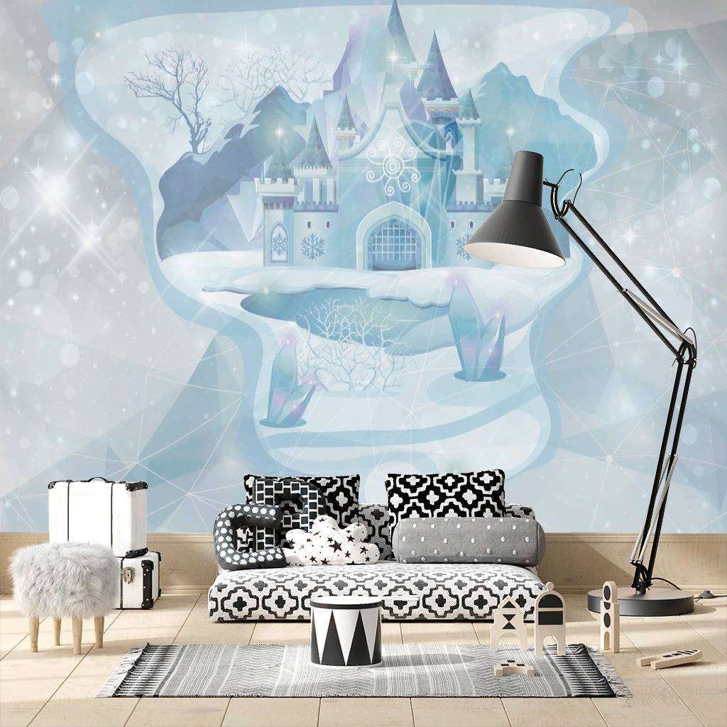 Фотообои в интерьере ледяной замок  13-075 фото