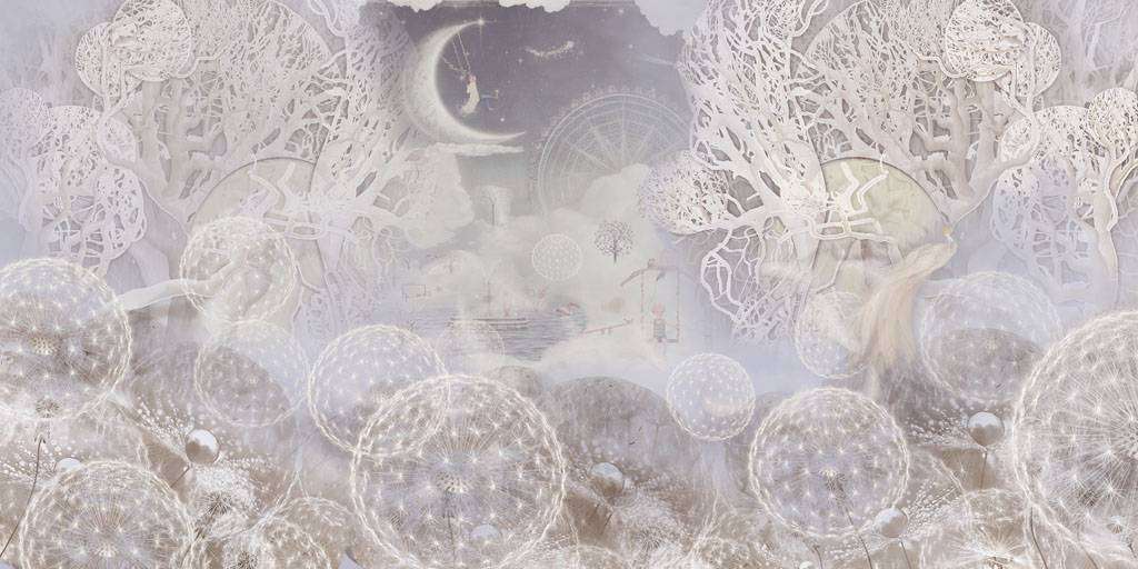 Фотообои в интерьере волшебный лес  13-324 фото