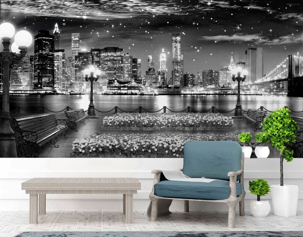 Фотообои Вид на ночную набережную  19-0031