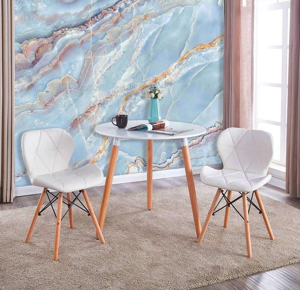 Фотообои Флюид арт голубые чернила  9-1044