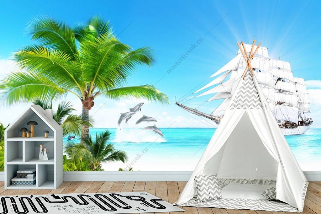 Фотообои Пляж белый  12-961