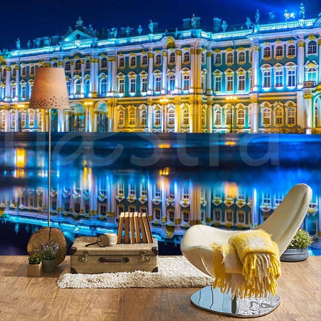 Фотообои Эрмитаж ночью  9-683