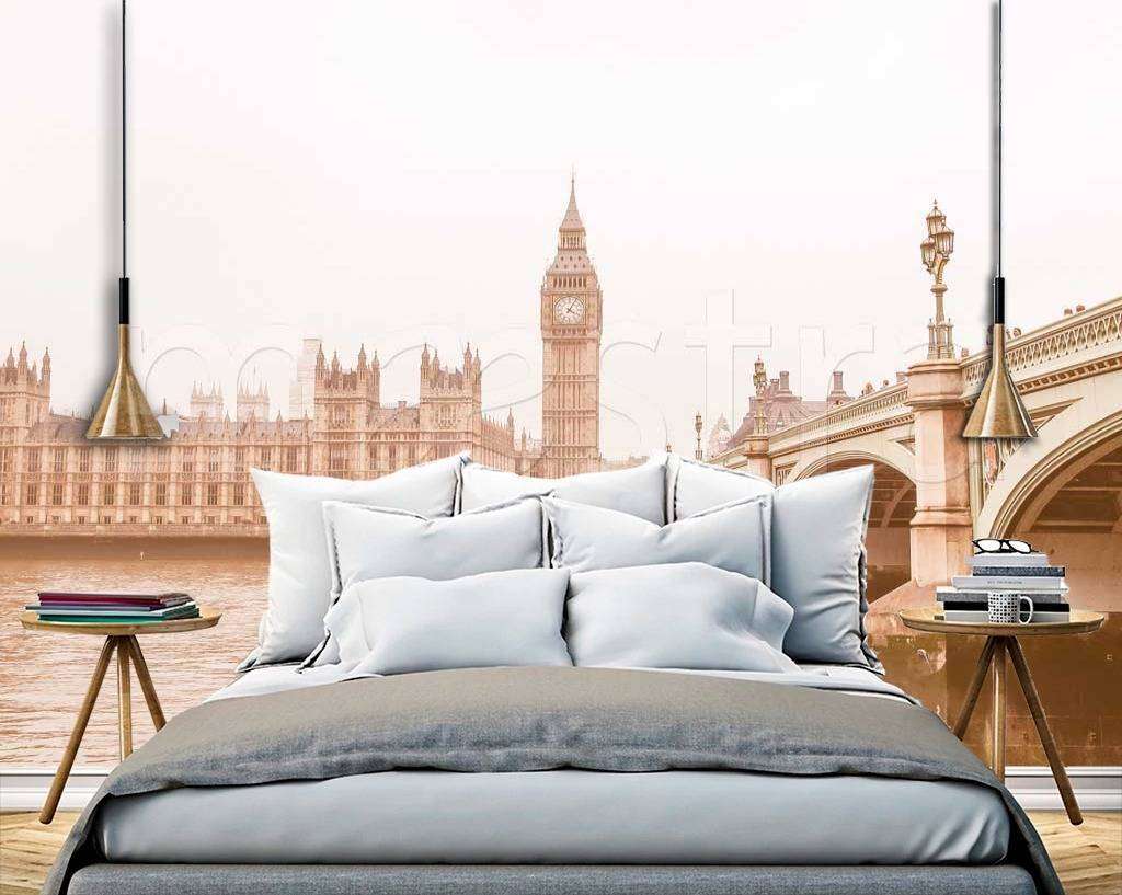 Фотообои в интерьере лондон светлый  9-447 фото