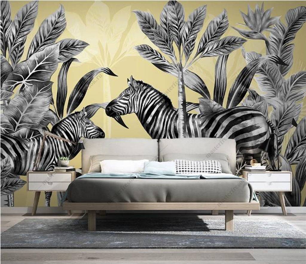 Фотообои Зебры в тропиках  16-126