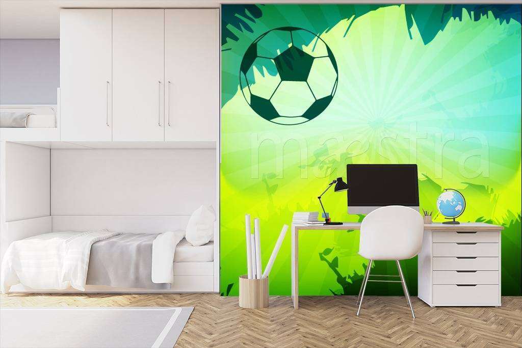 Фотообои в интерьере картинка с мячом  12-547 фото