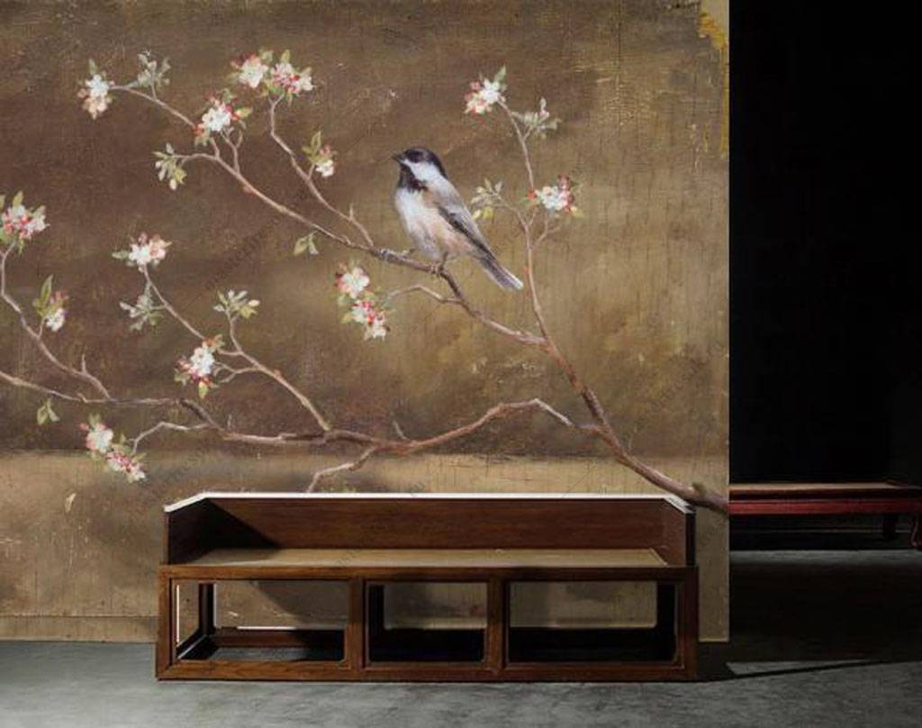 Фотообои Птица на ветке  15-933