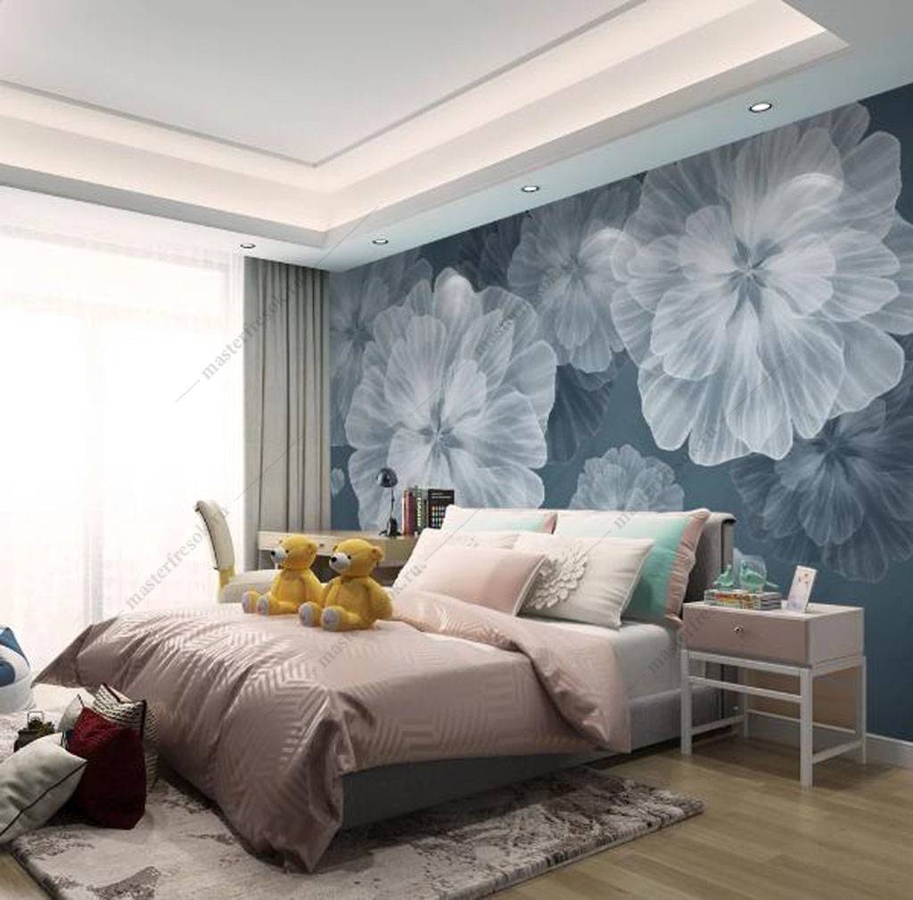 Фотообои Прозрачные цветы  16-123