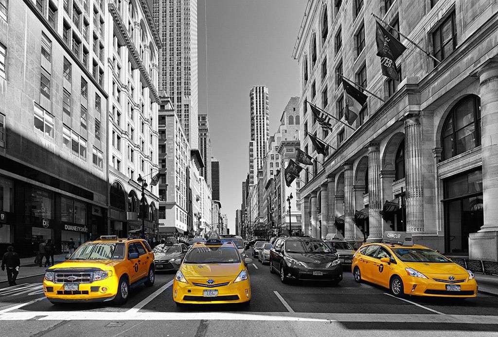 Фотообои в интерьере желтое такси в нью-йорке  9-1767 фото