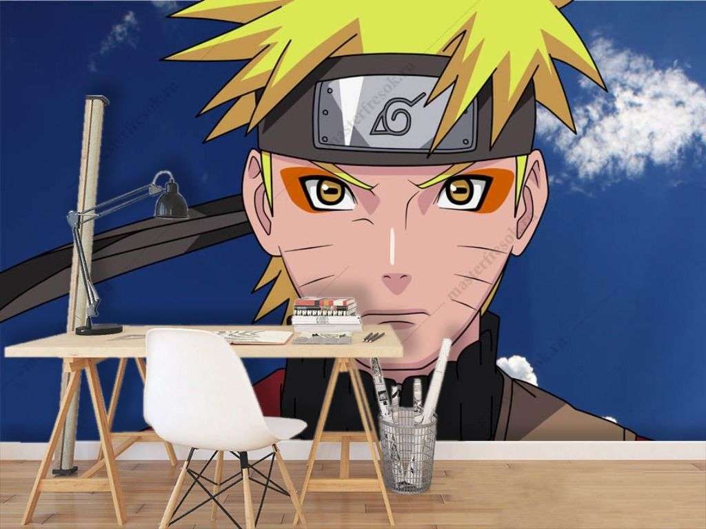 Фотообои в интерьере узумаки наруто король  12-1340 фото