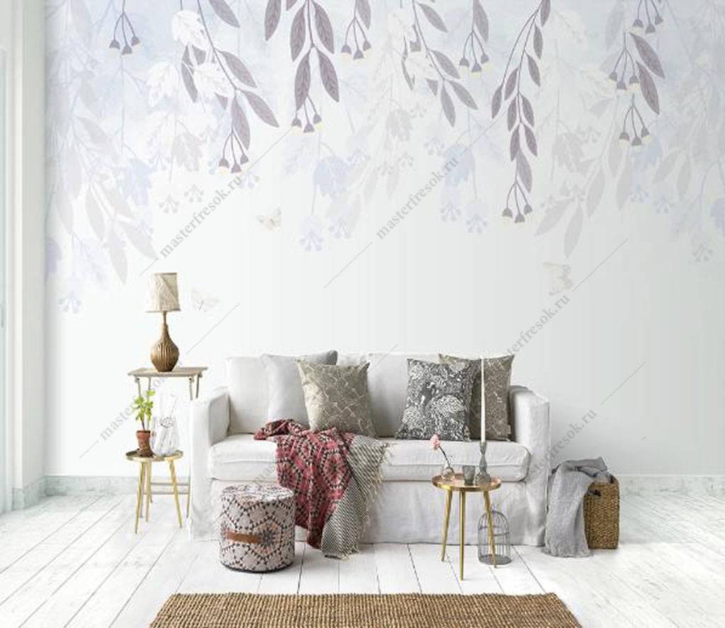 Фотообои Веточки акварель  16-178