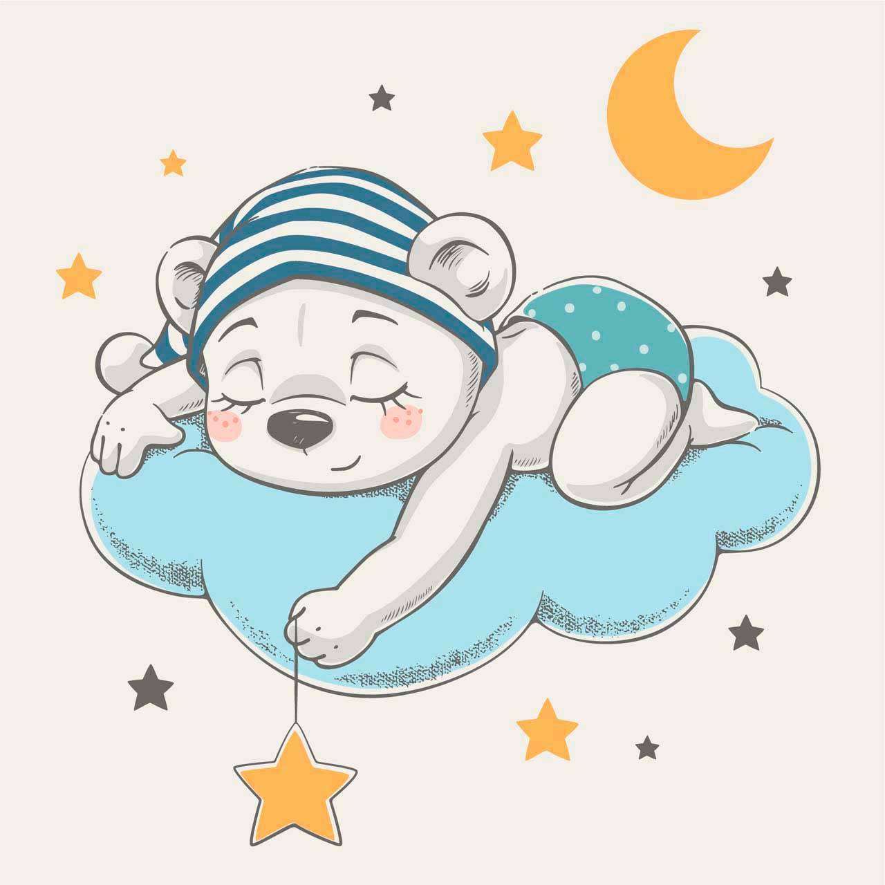 Фотообои в интерьере мишка отдыхает  12-478 фото