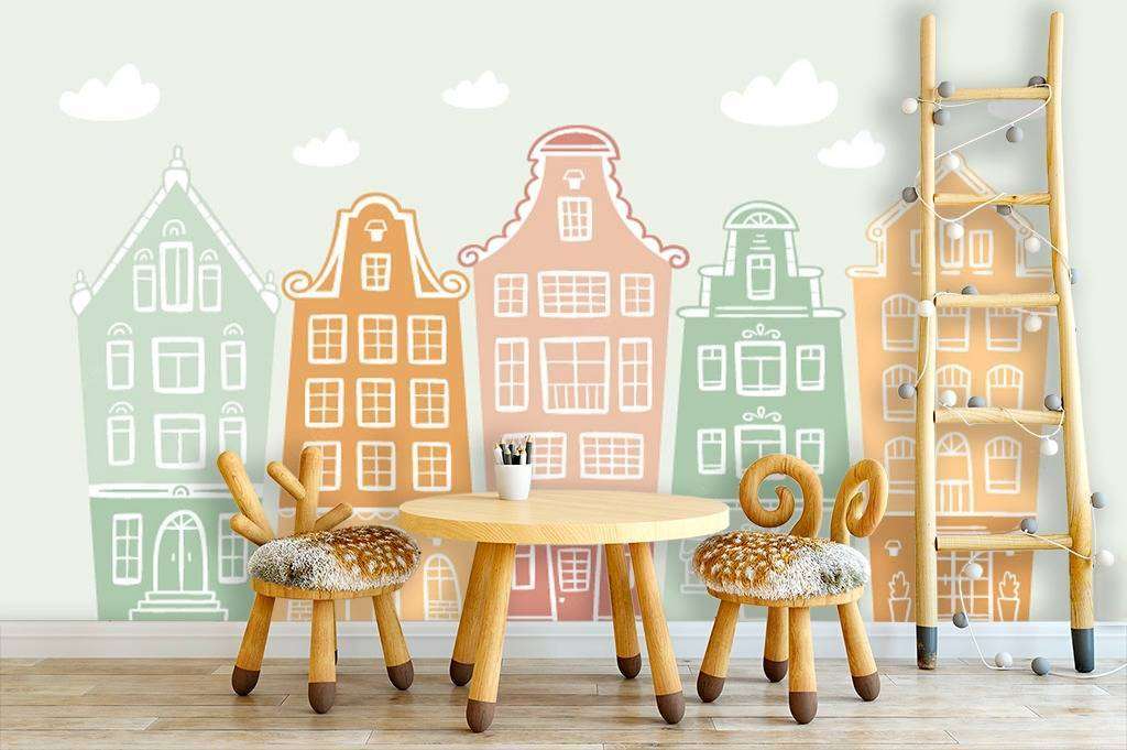 Фотообои в интерьере детский городок  12-615 фото