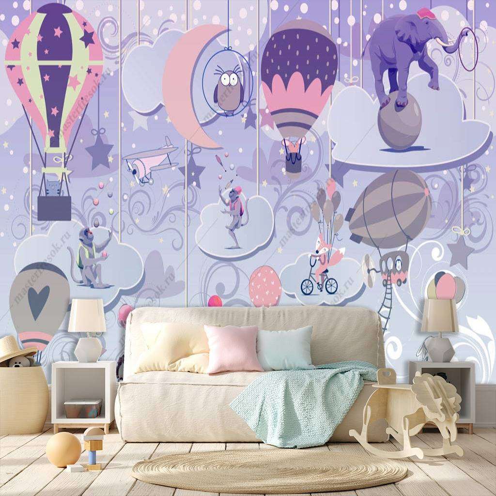 Фотообои в интерьере звери в цирке  13-170 фото