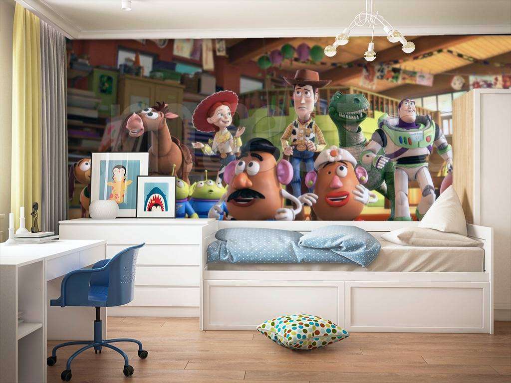 Фотообои в интерьере мир игрушек  4-398 фото