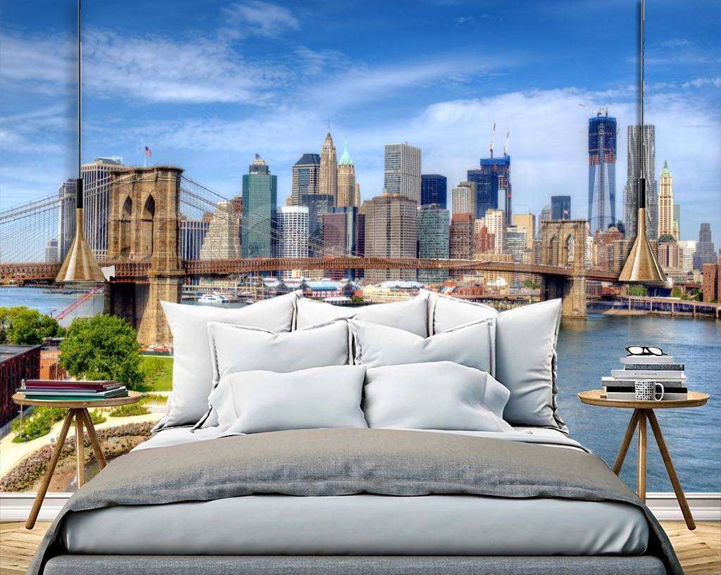 Фотообои в интерьере мост солнечного нью йорка  9-806 фото
