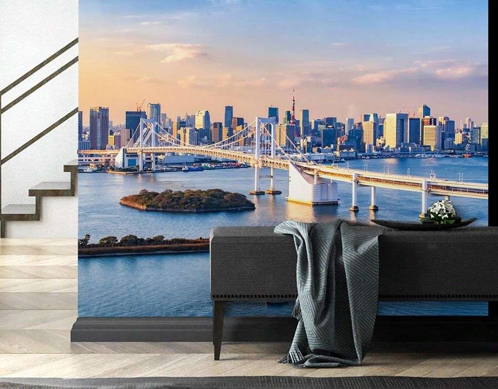 Фотообои в интерьере радужный мост. япония  9-2076 фото