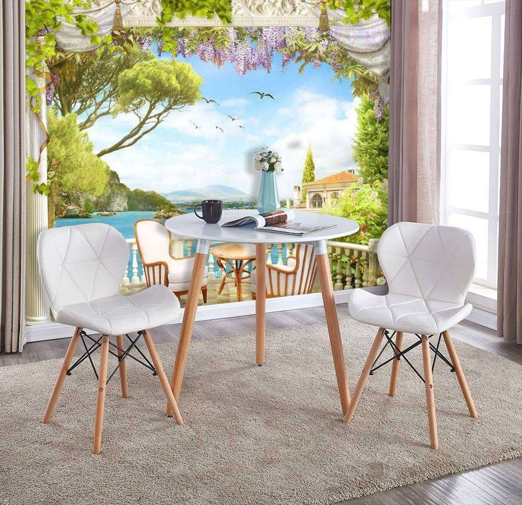 Фотообои в интерьере балкон у моря  17-0004 фото