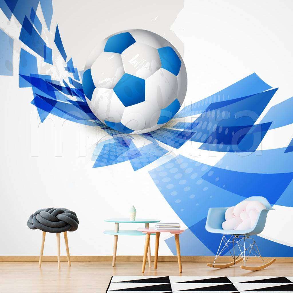 Фотообои в интерьере абстракция с мячом  12-521 фото