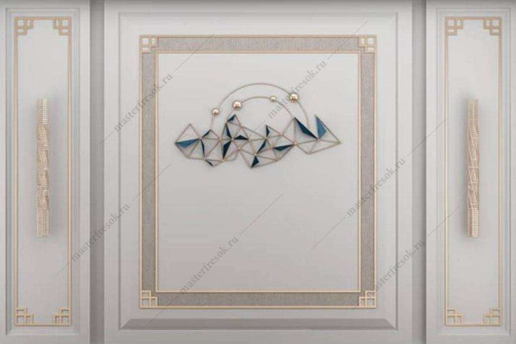 Фотообои в интерьере белая патина  16-062 фото